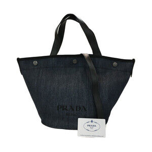 Prada denim tote bag shoulder crossbody